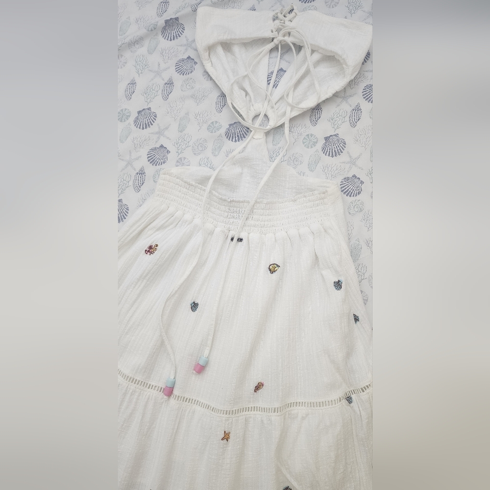 Maaji White Embellished Tiered Maxi Dress - Picture 6 of 11